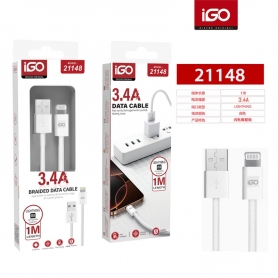 IGO2 21148 CABLE USB A LIGHTNING CARGA RAPIDA 3.4A