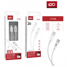 IGO2 21109 CABLE TIPO C A TIPO C 2M CARGA RAPIDA 100W