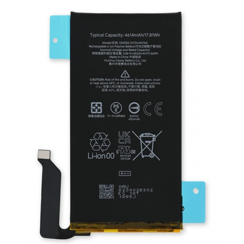 BATERIA ORIGINAL PARA GOOGLE PIXEL 8A OFICIAL BATERIA ORIGINAL PARA GOOGLE PIXEL 8A OFICIAL