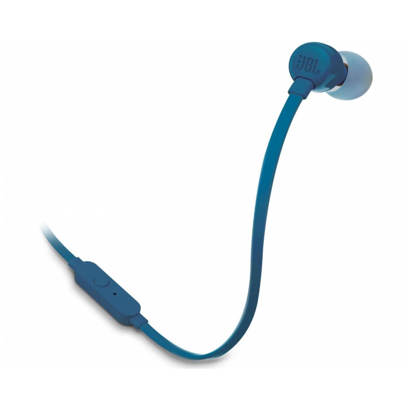 JBL Tune 110 Auriculares In Ear Pure Bass con micrófono azul