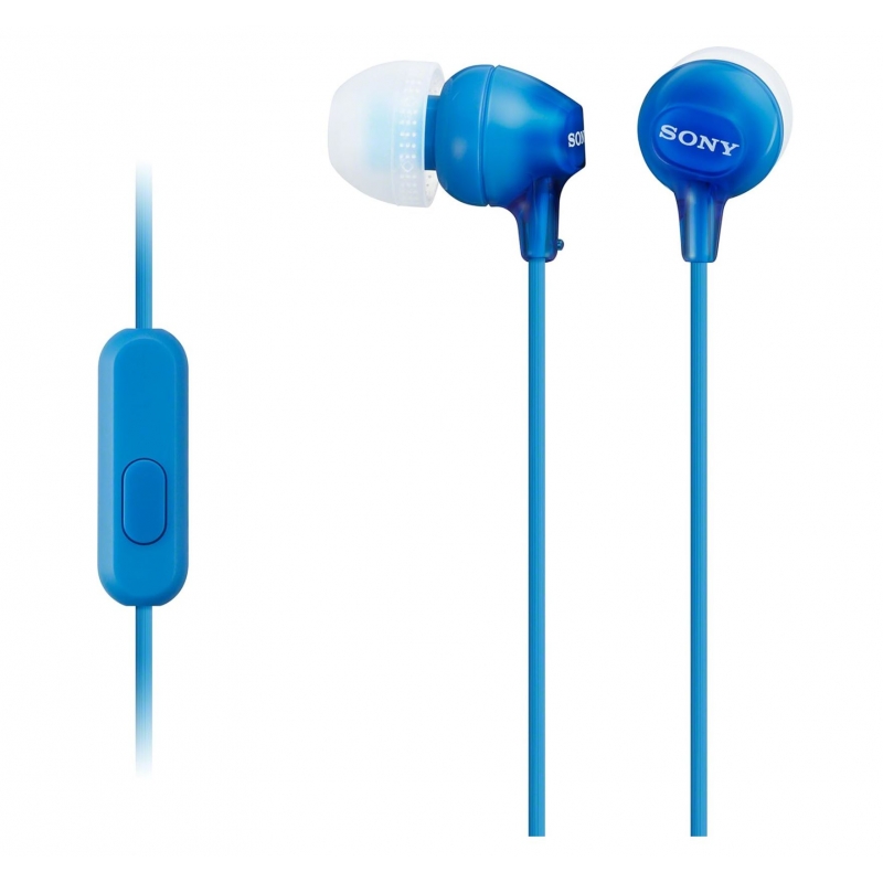 Sony MDREX15APLIZ - Auriculares in-Ear con micrófono azul